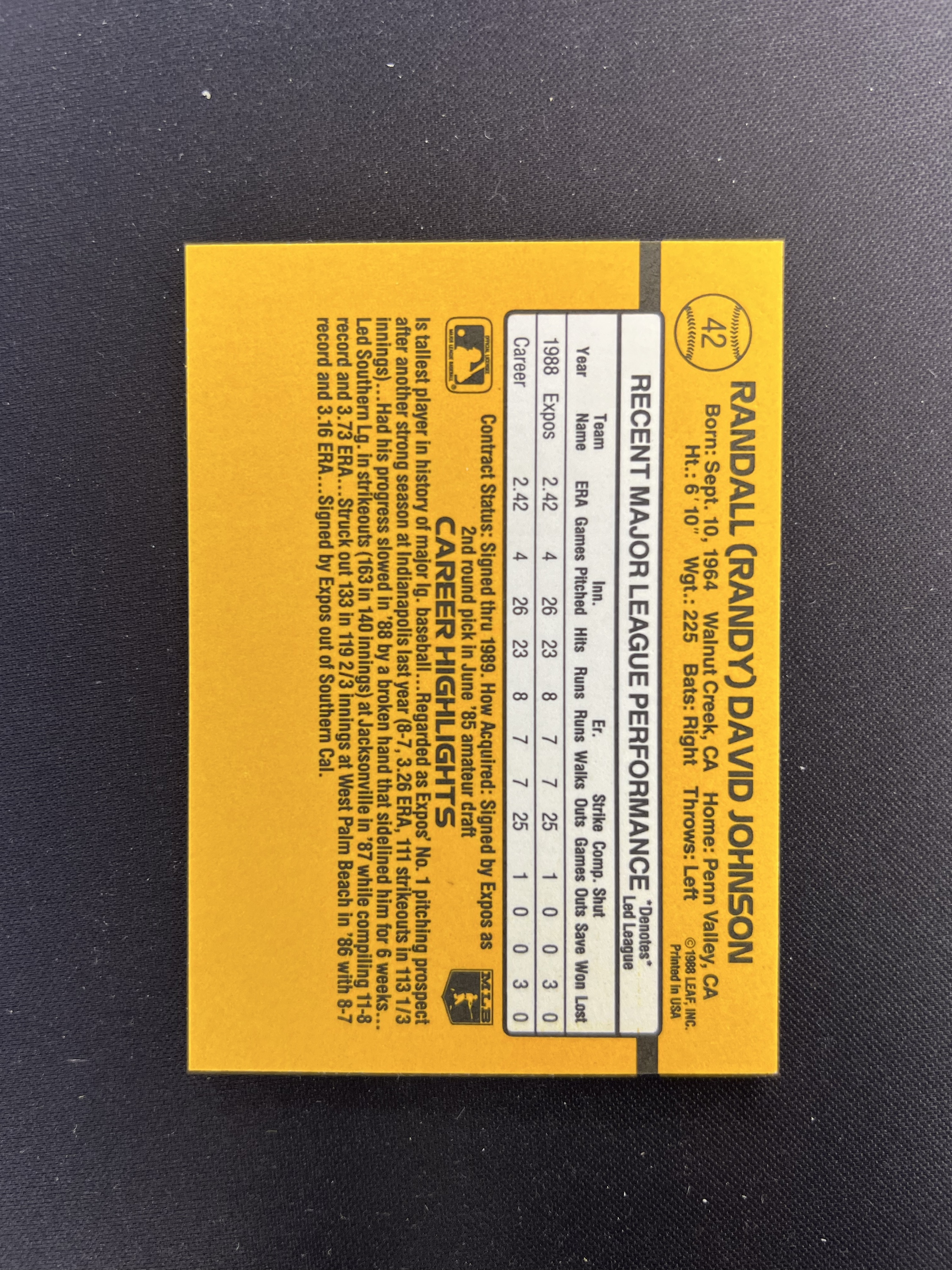 Card back