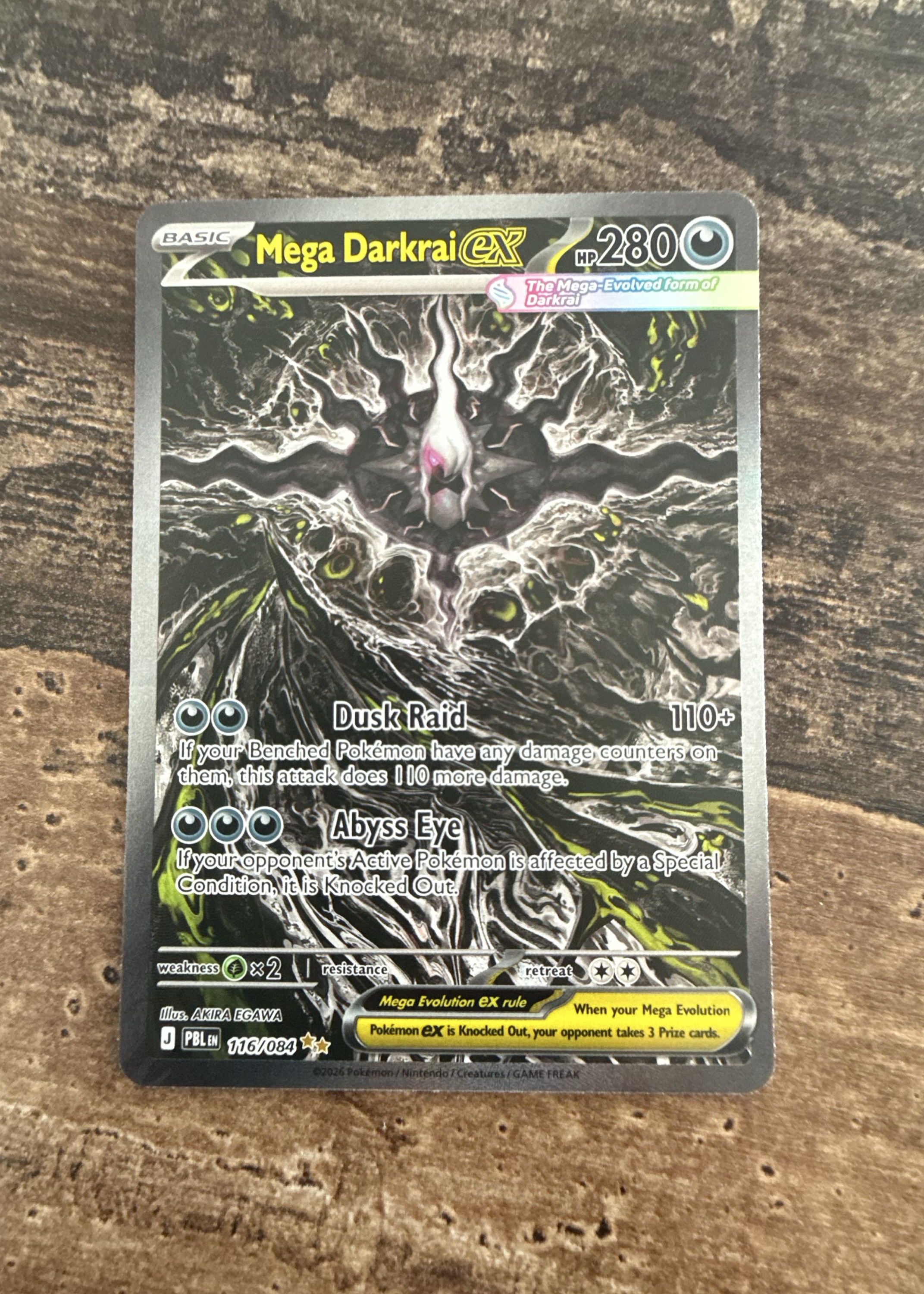 Mega Darkrai EX front photo
