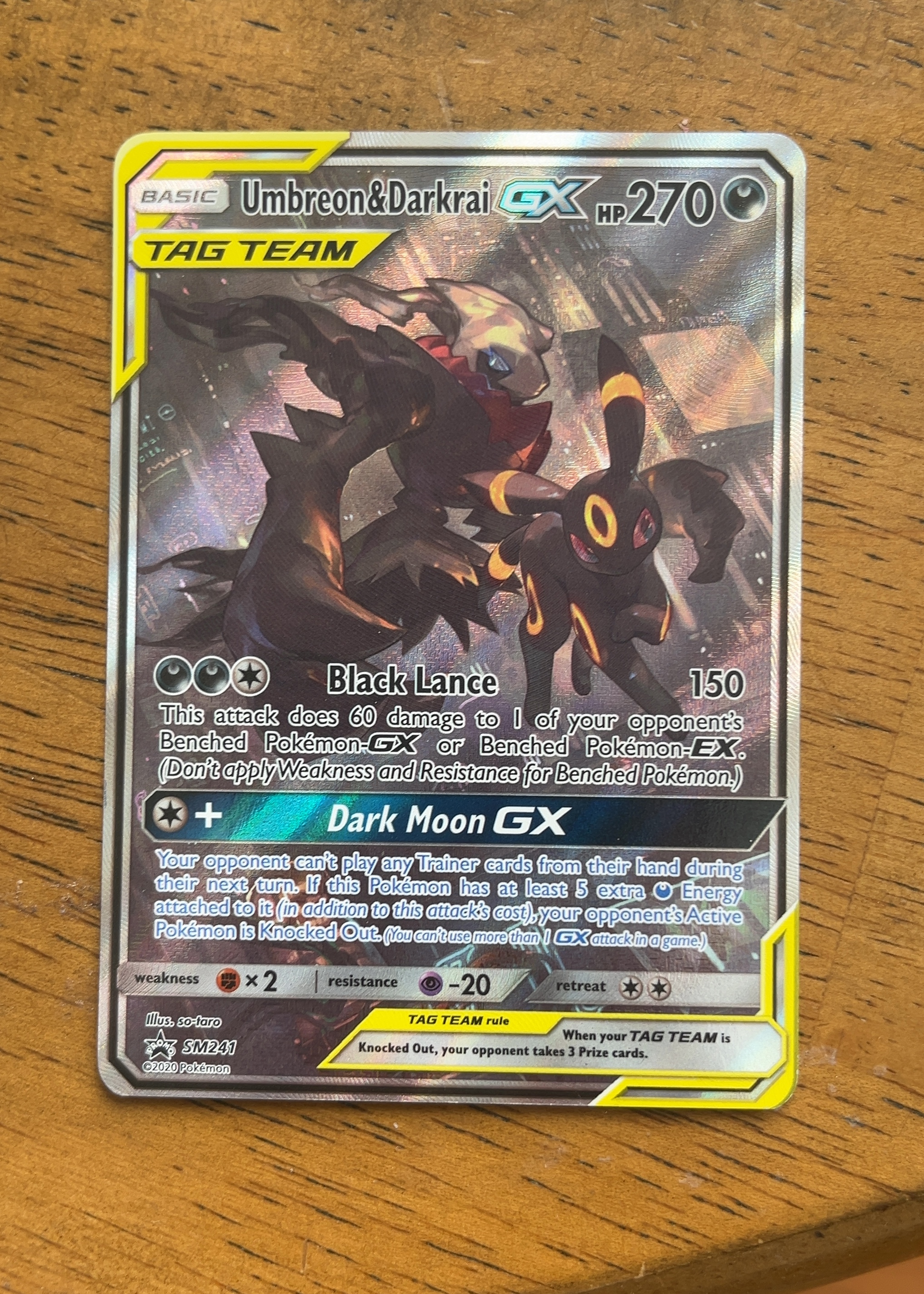 Umbreon & Darkrai-GX front photo